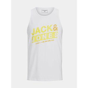 Bílé tílko s potiskem Jack & Jones Liquid