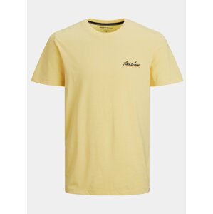 Žluté tričko s nápisem Jack & Jones Tons