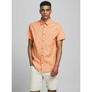 Oranžová vzorovaná košile Jack & Jones Playa
