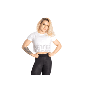 Tričko Better Bodies Astoria Cropped Tee White