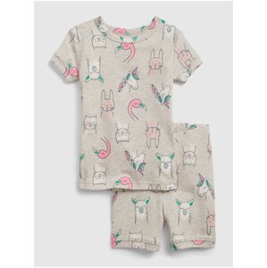 Šedé klučičí dětské pyžamo 100% organic cotton critter graphic pj set