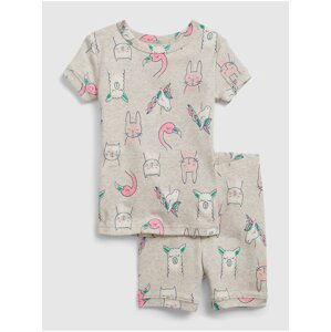 Šedé klučičí dětské pyžamo 100% organic cotton critter graphic pj set