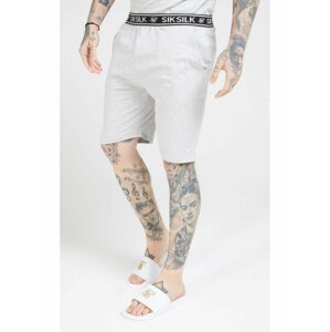 Šedé pánské kraťasy Marl Grey - Shorts Jersey Fit Loose SikSilk