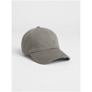 Šedá pánská kšiltovka GAP Logo twill baseball hat