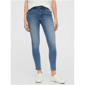 Modré dámské džíny mid rise universal legging jeans