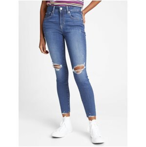 Modré dámské džíny mid rise universal legging jeans with Washwell