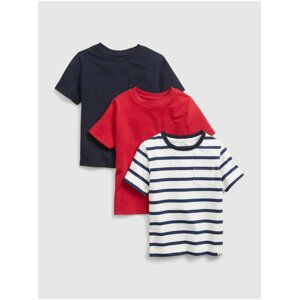 Barevné klučičí dětské tričko 100% organic cotton mix and match t-shirt (3-pack)