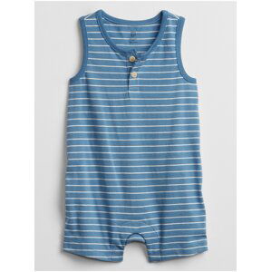 Modrý klučičí baby overal stripe shorty one-piece