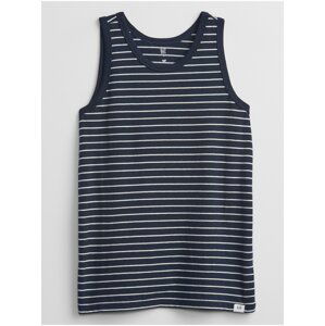 Modré klučičí dětské tílko stripe tank top