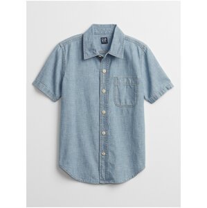 Modrá klučičí dětská košile chambray shirt