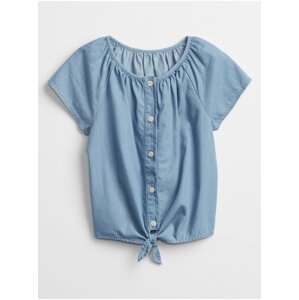 Modrý holčičí dětský top chambray