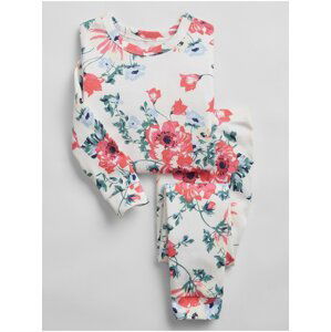 Barevné holčičí dětské pyžamo 100% organic cotton floral pj set