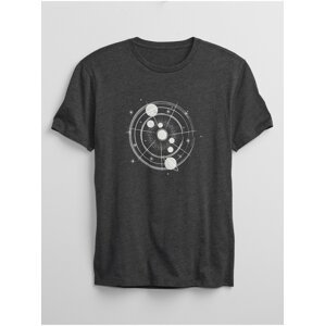 Černé pánské tričko galaxy map t-shirt