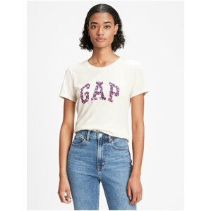 Smetanové dámské tričko GAP Logo t-shirt
