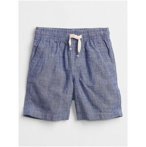 Modré klučičí dětské kraťasy chambray pull-on shorts