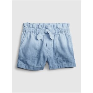 Modré holčičí dětské kraťasy ruffle dip dye shorts