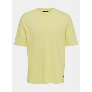 Žluté basic tričko ONLY & SONS Donnie
