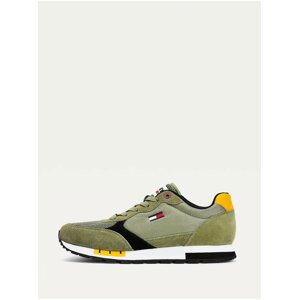 Khaki pánské tenisky Tommy Hilfiger Retro Runner Mix