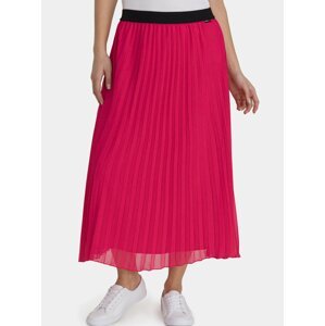 Růžová dámská plisovaná midi sukně SAM 73