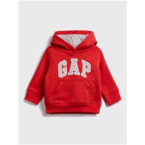 Červená klučičí dětská mikina GAP Logo hoodie sweatshirt