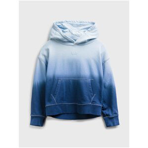 Modrá klučičí dětská mikina dip-dye hoodie