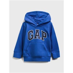 Modrá klučičí dětská mikina GAP Logo front pocket hoodie