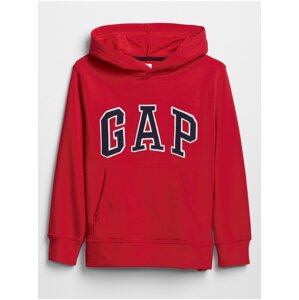 Červená klučičí dětská mikina GAP Logo hoodie