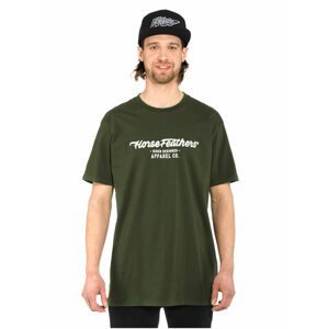 Horsefeathers GLOSS olive pánské triko s krátkým rukávem - zelená