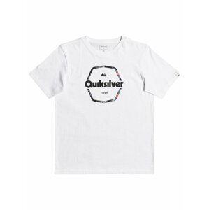 Quiksilver HARD WIRED white pánské triko s krátkým rukávem - bílá