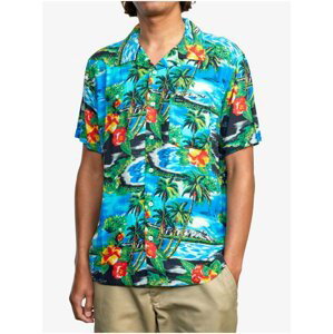 RVCA KAWELA Floral košile pro muže krátký rukáv - barevné