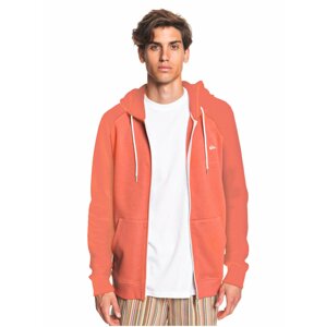 Quiksilver EVERYDAY REDWOOD pánská mikiny na zip - oranžová