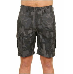 Billabong SCHEME SUBMERSIBLE CHARCOAL CAMO pánské riflové kraťasy - černá