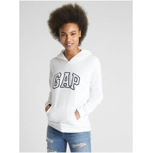 Bílá dámská mikina GAP Logo pullover hoodie