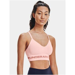 Podprsenka Under Armour Seamless Low Long Bra - růžová