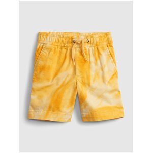 Žluté klučičí dětské kraťasy easy pull-on shorts with Washwell