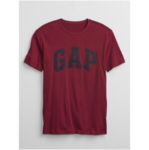 Vínové pánské tričko GAP Logo t-shirt