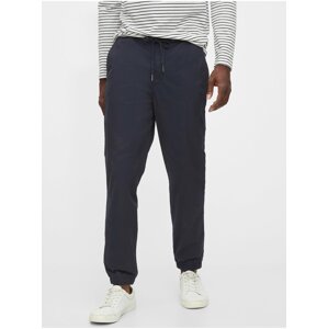 Modré pánské tepláky twill joggers