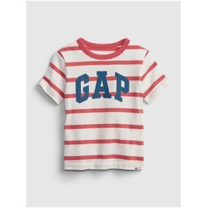 Barevné klučičí dětské tričko GAP Logo stripe t-shirt
