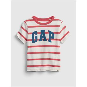 Barevné klučičí dětské tričko GAP Logo stripe t-shirt