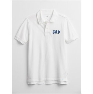 Bílé klučičí dětské polo tričko GAP Logo polo shirt