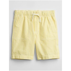 Žluté klučičí dětské kraťasy pull-on shorts