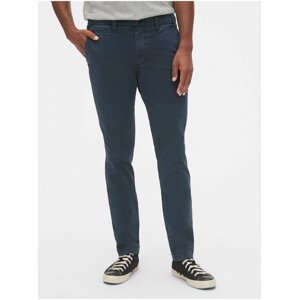 Modré pánské kalhoty vintage khakis in skinny fit with GapFlex