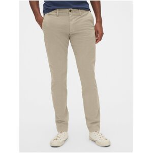 Béžové pánské kalhoty vintage khakis in skinny fit with GapFlex