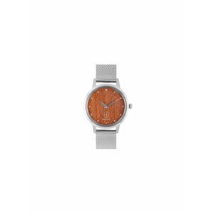 Dřevěné hodinky BeWooden Diamond Red Watch s řemínkem z pravé kůže