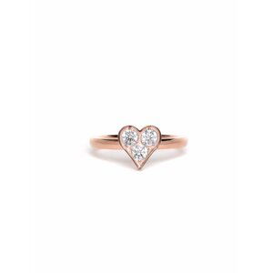 Dámský prsten v růžovozlaté barvě Vuch- Heart Rosegold