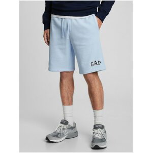 Modré pánské kraťasy GAP Logo 9 shorts in fleece "