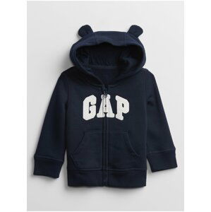 Modrá klučičí baby mikina GAP Logo hoodie sweatshirt