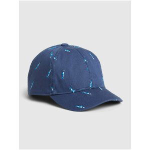 Modrá  dětská kšiltovka shark graphic baseball hat GAP
