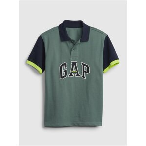 Zelené klučičí dětské polo tričko GAP Logo