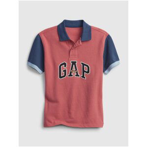 Červené klučičí dětské polo tričko GAP Logo